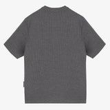 Grey Waffle Knit T-shirt