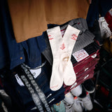 THE ICON CREAM RED TIGHTS