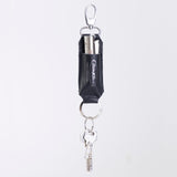 LEATHER CLIPPER HOLDER KEYCHAIN 