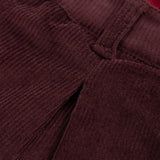 DURABLE CORDUROY WINE TROUSERS