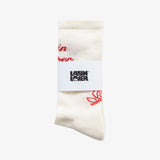 THE ICON CREAM RED TIGHTS