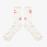 THE ICON CREAM RED TIGHTS