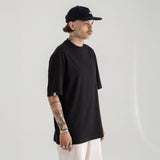 ELEMENTAL OVERSIZED FIT BLACK T-SHIRT 