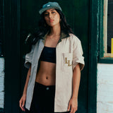 UNSTRUCTURED GREEN CORDUROY CAP